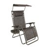 Snow Joe Bliss Hammocks Gravity Free Chair w Canopy , Drink Tray, Pillow GFC-435WJR
